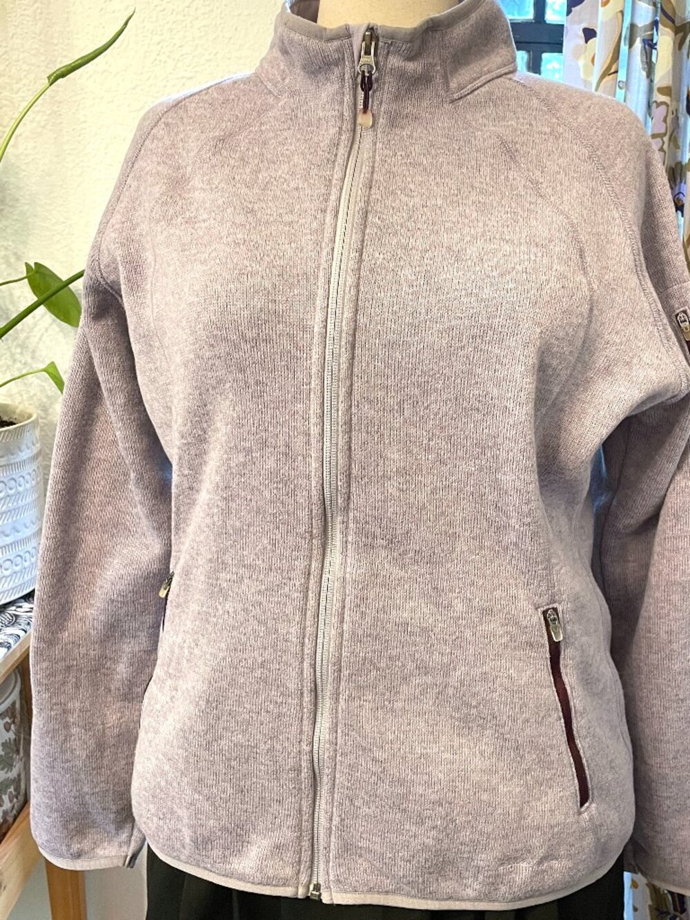 Eddie Bauer Purple Full Zip Fleece Plus Size XXL Like New Gorpcore Outdoor Layer